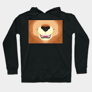 Tan Mane Lion Face Hoodie